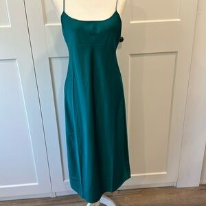 J. Crew Blue-Green Slip Dress 6